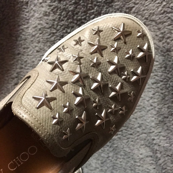 Jimmy Choo Slip on Sneaker  34.5 EUC Woman Fashion - Picture 7 of 7